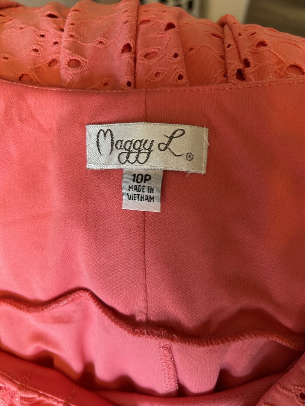 Vintage Maggie L Sz 10P Cute Sleeveless Dress - Picture 4 of 4